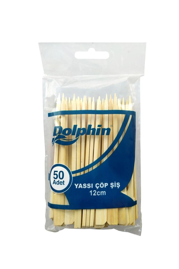 Yassı Çöp Şiş 12Cm 50Li