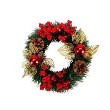 Yılbaşı Kapı Süsü Kapı Çelengi 24 cm Yılbaşı Kokinalı Kozalaklı Çelenk 240844