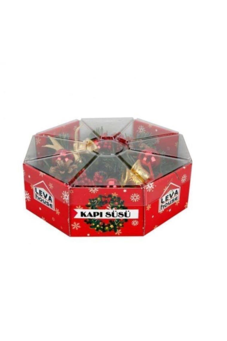 Yılbaşı Kapı Süsü Kapı Çelengi 24 cm Yılbaşı Kokinalı Kozalaklı Çelenk 240844