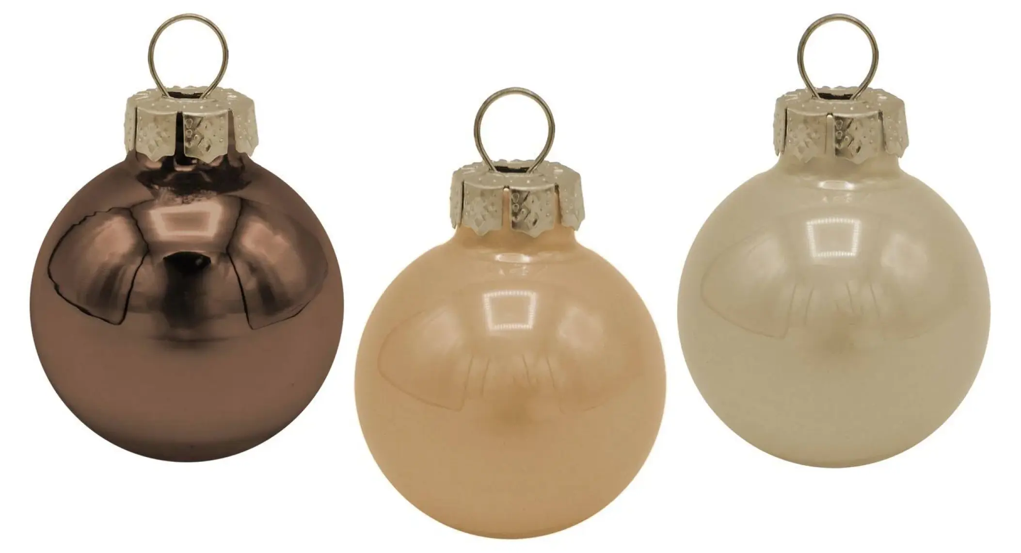 Boyner Evde Yılbaşı Süsü Xms 24LU Kahve Gumus Sus 25MM