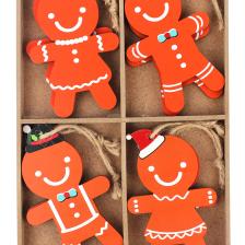 Waldern 8 Adet Pancake Man 10*6cm Yılbaşı Süsü