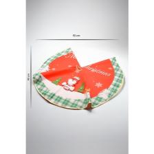 Waldern Premium Lüx Ağaç Örtüsü 90*90 Cm Yeşil-Kırmızı