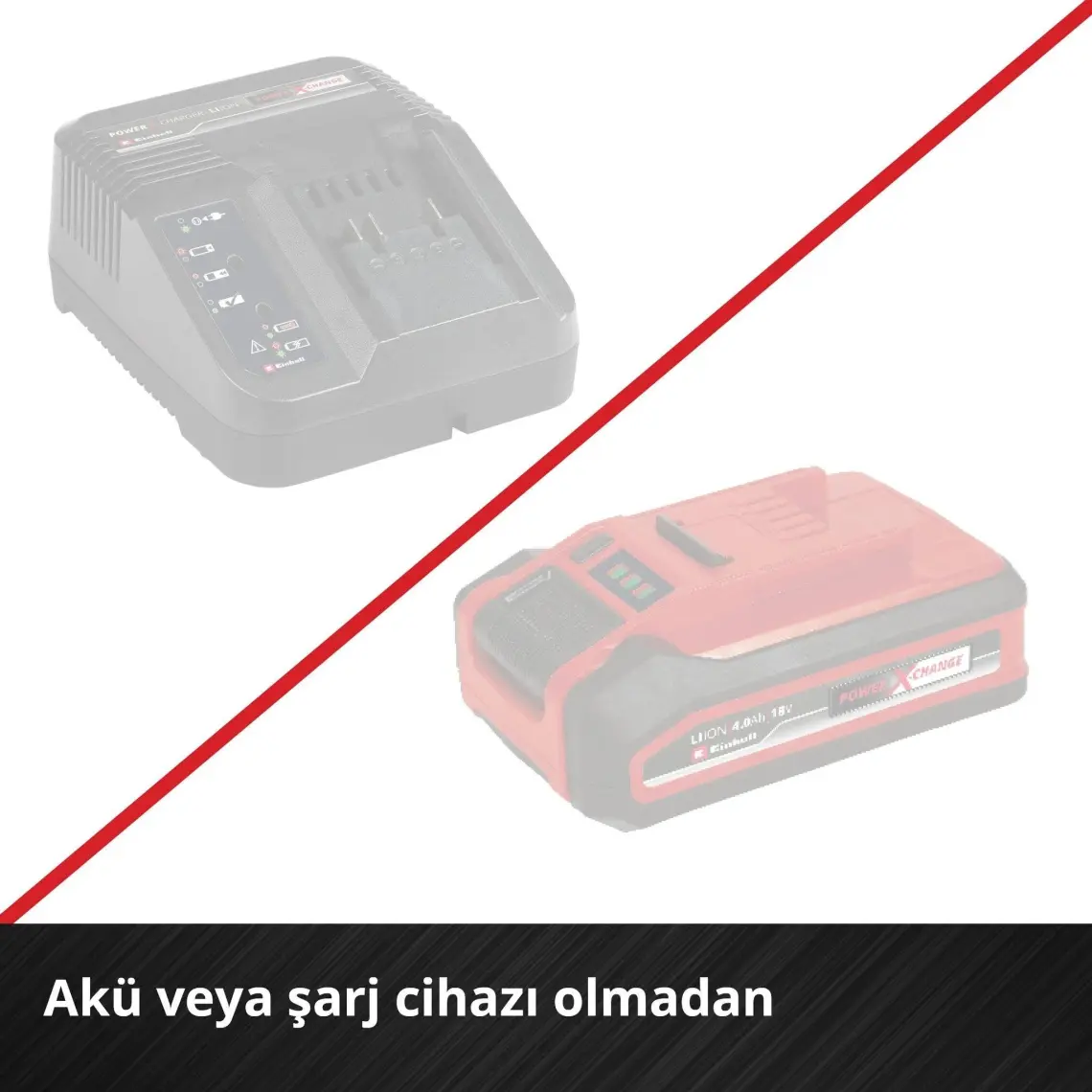 Einhell TE-MB 18/127 Li-Solo Power X-Change Akülü Şerit Testere (18 V, 115 mm Kesim Yüksekliği, 127 mm Kesim Genişliği, Taban, LED Aydınlatma, Metal için  2x Şerit, Akü dahil değildir) - 4504216