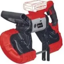 Einhell TE-MB 18/127 Li-Solo Power X-Change Akülü Şerit Testere (18 V, 115 mm Kesim Yüksekliği, 127 mm Kesim Genişliği, Taban, LED Aydınlatma, Metal için  2x Şerit, Akü dahil değildir) - 4504216