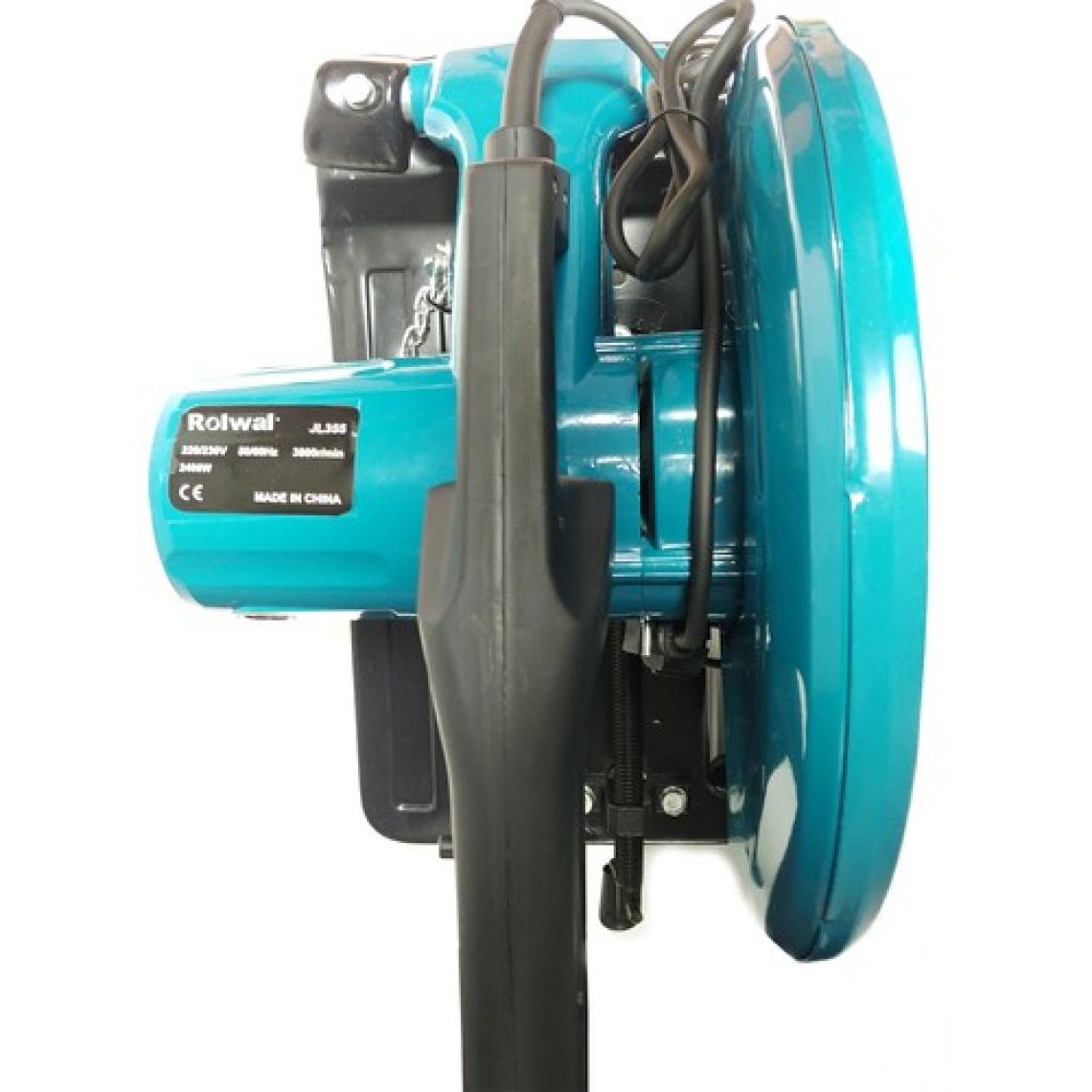 Rolwal Profesyonel 2400W Bakır Sargılı 355 mm Metal Profil Kesme Makinası