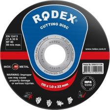 Rodex SRM10115N Metal, Inox, Paslanmaz Çelik Kesme Taşı 115 mm
