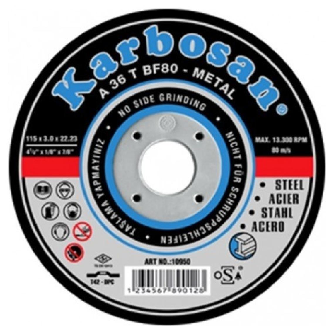 Karbosan 180x3.0 Nk Metal Kesici