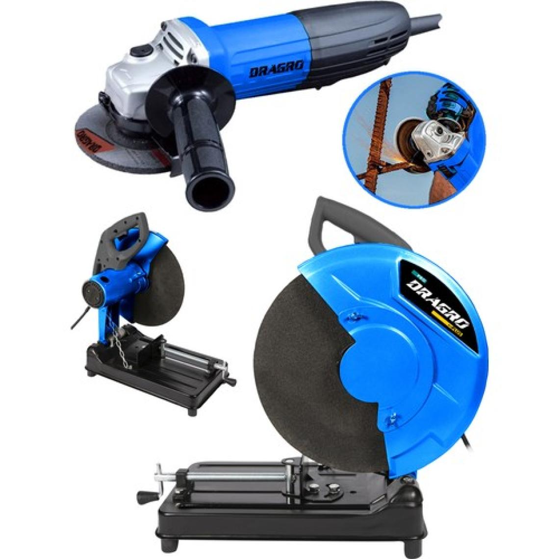 Dragro Alman DafLong Series  4200 W Professional Profil ve Metal Kesme Makinası 355 mm + 3000 W Taşlama