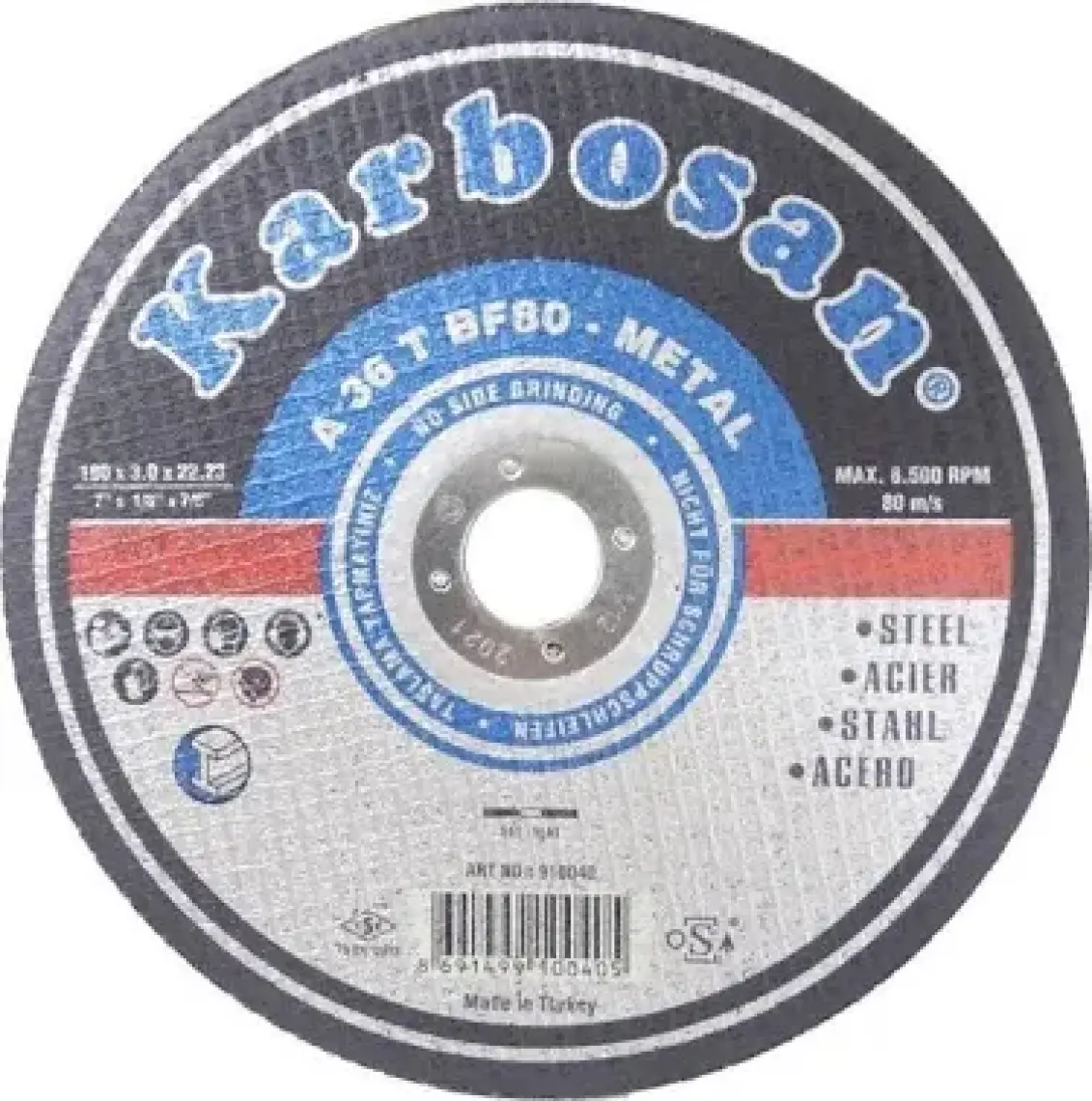 180x3.0x22.23 Metal Kesme Diski