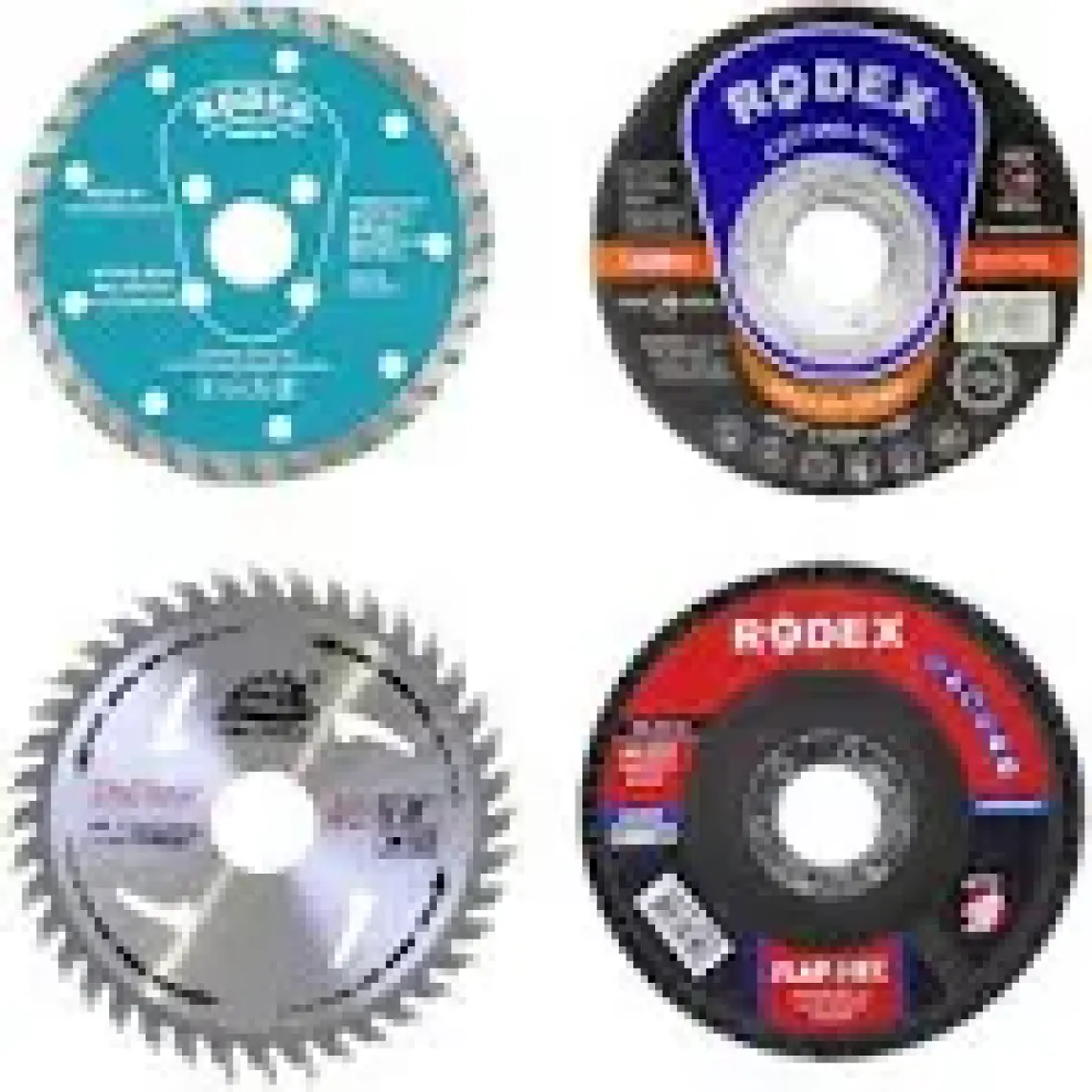 UGR Mermer Metal Ahşap Granit Demir Fayans Kesme Flap Disk Seti (4 Parça)