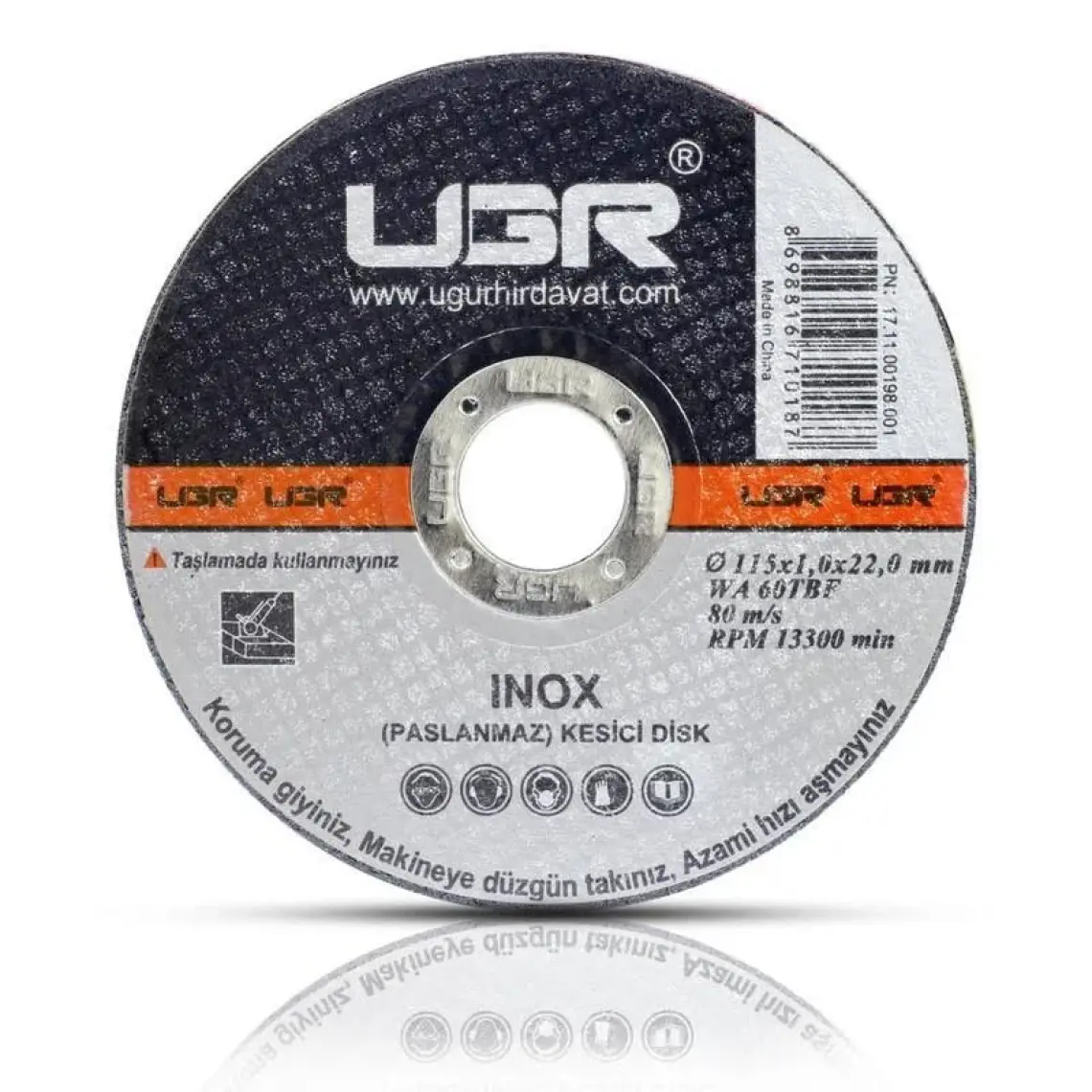 UGR Mermer Metal Ahşap Granit Demir Fayans Kesme Flap Disk Seti (4 Parça)