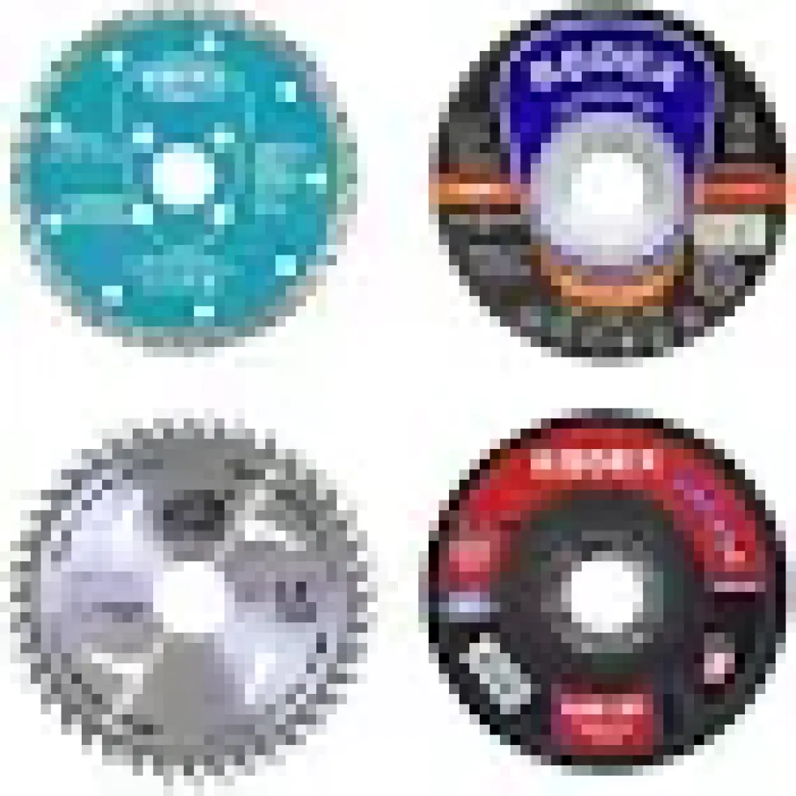 UGR Mermer Metal Ahşap Granit Demir Fayans Kesme Flap Disk Seti (4 Parça)