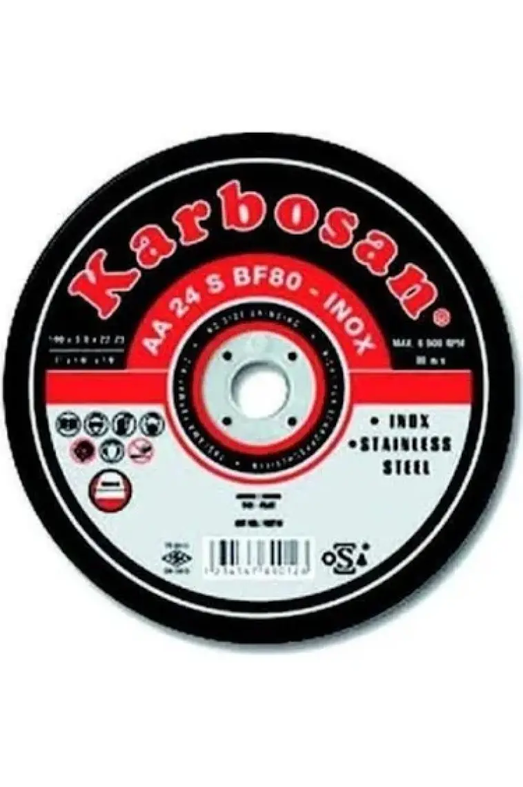 10 Adet Krb 115x1.0x22 Mm Inox Kesici Taş