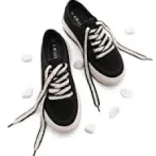 Marjin Kadın Sneaker Yüksek Taban Bağcıklı Bez Spor Ayakkabı Kotnel