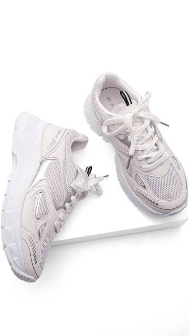 Marjin Kadın Sneaker Spor Ayakkabı Kalın Taban Bağcıklı Nevila