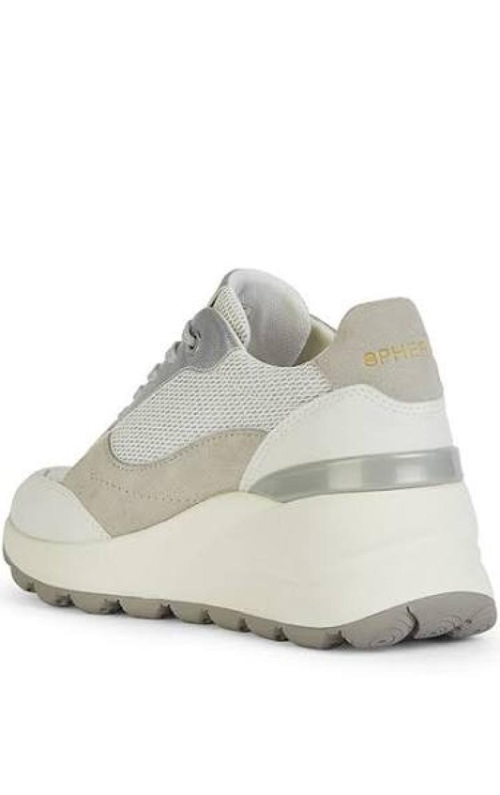 Geox Beyaz - Gümüş Kadın Sneaker D Spherıca EC13 A