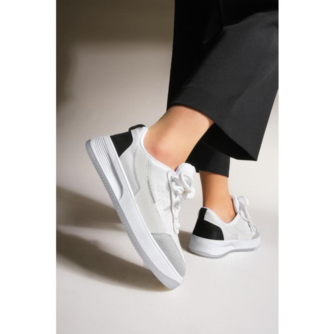 Marjin Kadın Sneaker Kalın Taban Spor Ayakkabı Loske