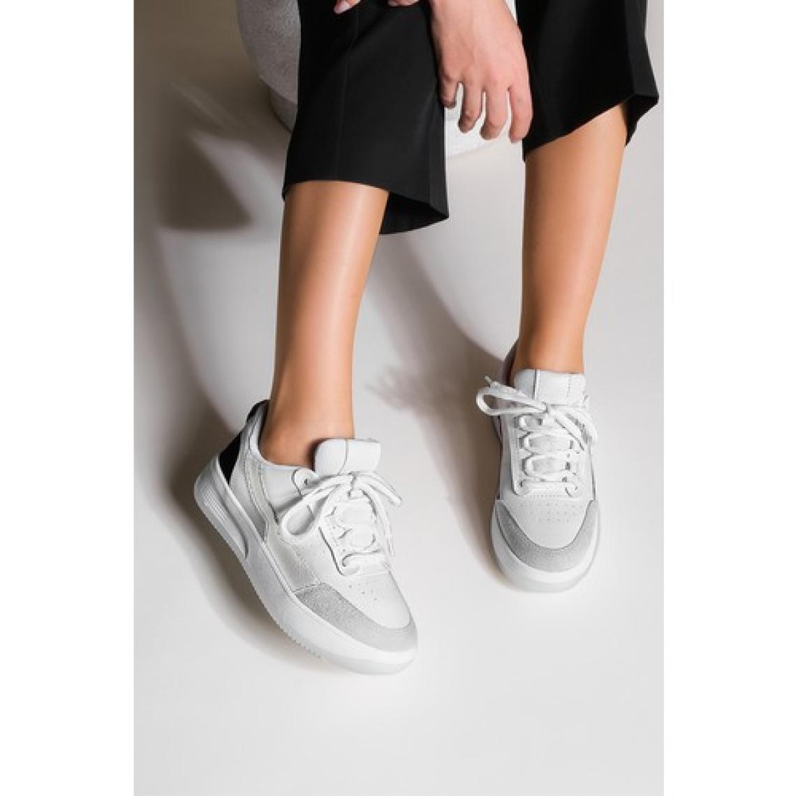 Marjin Kadın Sneaker Kalın Taban Spor Ayakkabı Loske