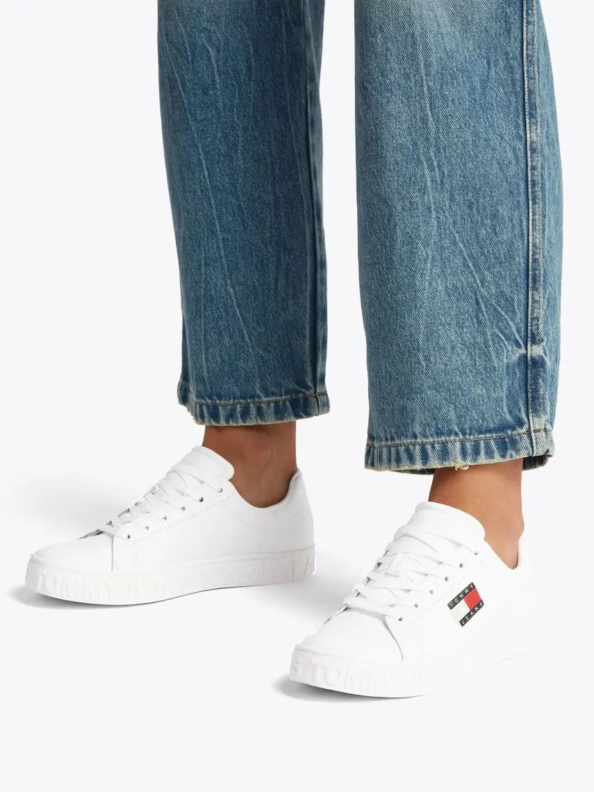 Tommy Hilfiger Tommy Jeans Kadın Beyaz Platform Sneaker