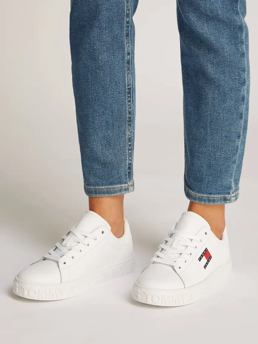 Tommy Hilfiger Tommy Jeans Kadın Beyaz Platform Sneaker