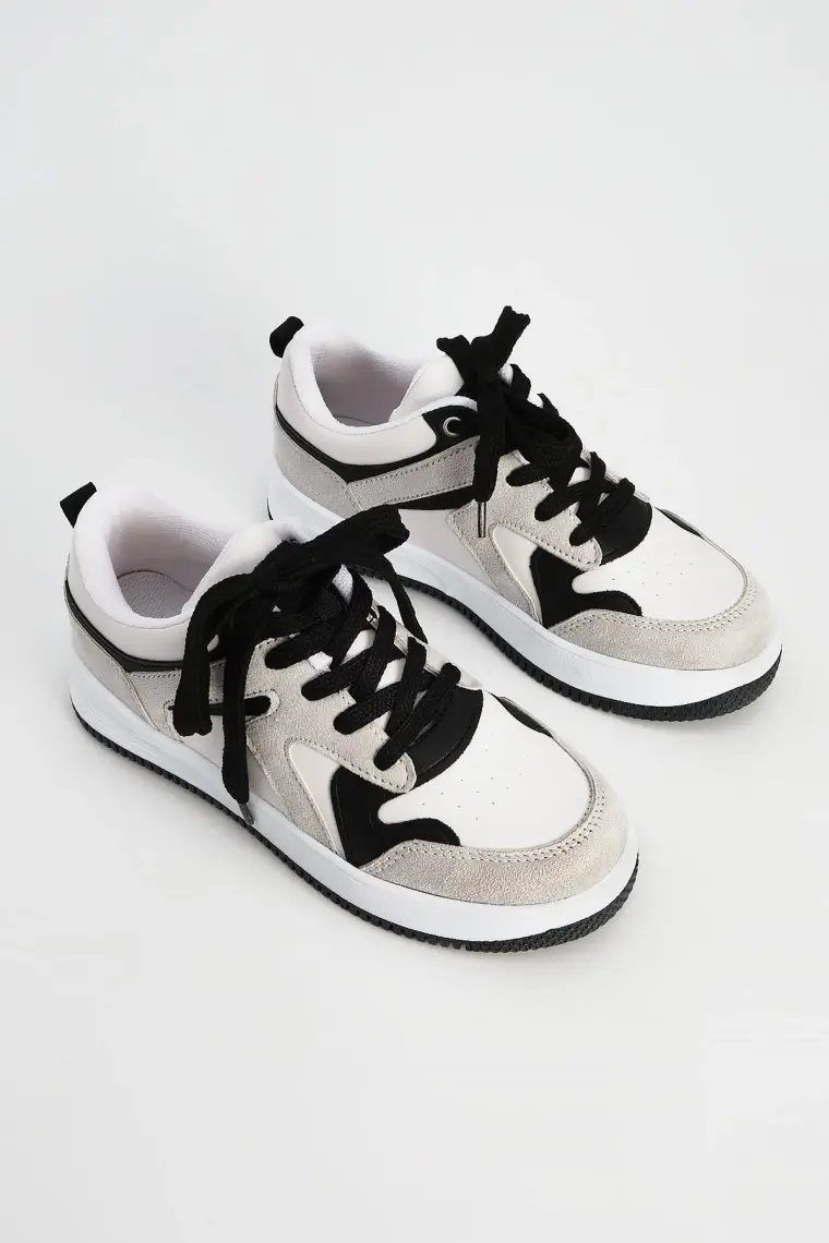 Marjin Kadın Sneaker Yüksek Taban Spor Ayakkabı Aryan