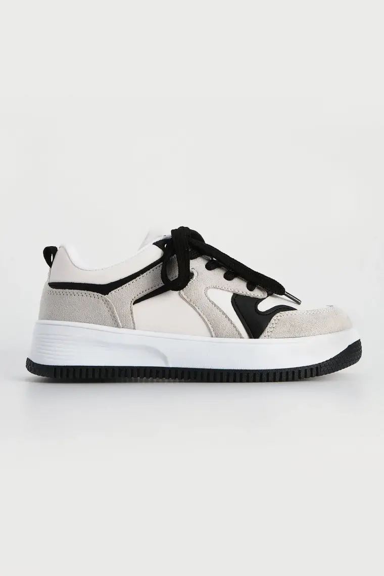 Marjin Kadın Sneaker Yüksek Taban Spor Ayakkabı Aryan