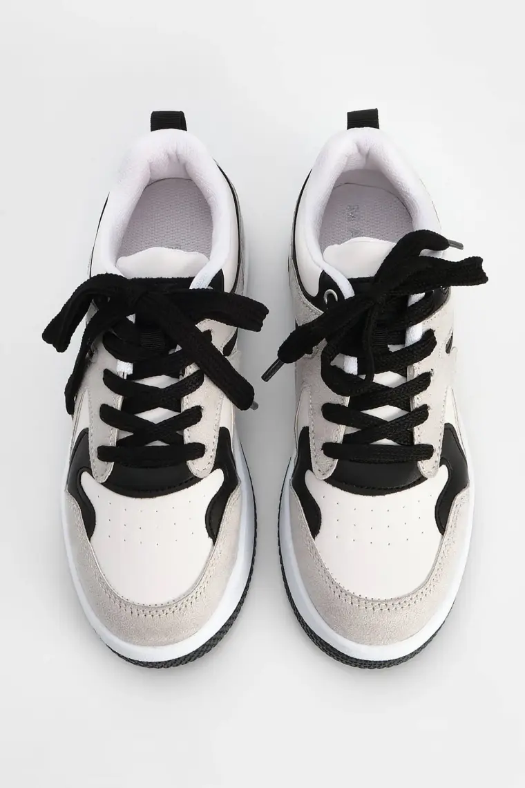 Marjin Kadın Sneaker Yüksek Taban Spor Ayakkabı Aryan