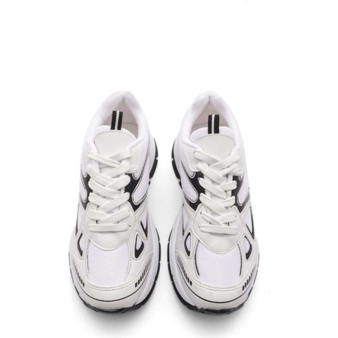 Marjin Kadın Sneaker Yüksek Taban Bağcıklı Spor Ayakkabı Nevila