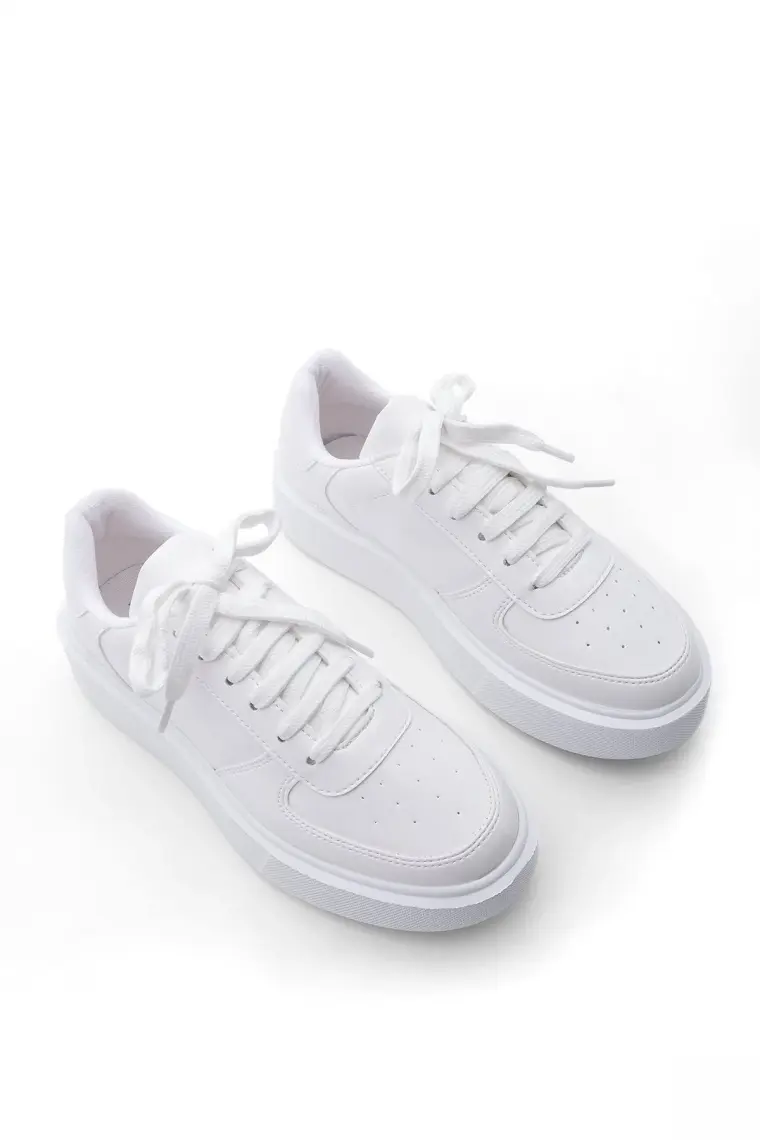 Marjin Kadın Sneaker Spor Ayakkabı Kalın Taban Bağcıklı Azin