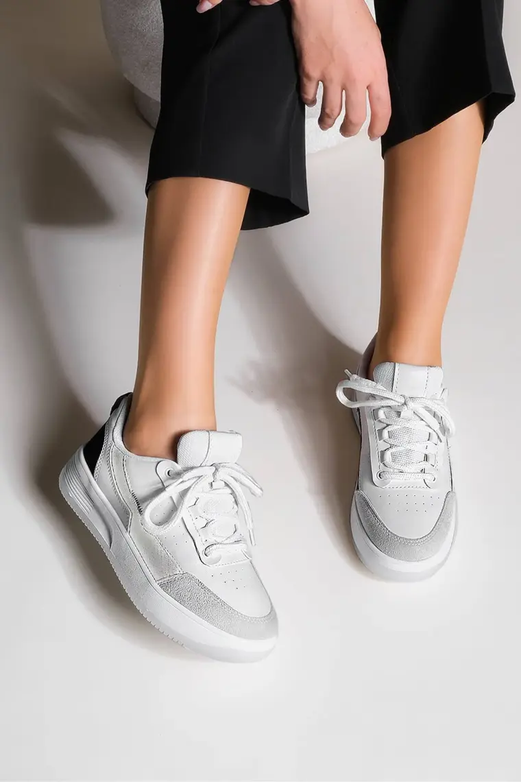 Marjin Kadın Sneaker Kalın Taban Spor Ayakkabı Loske