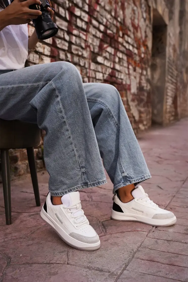 Marjin Kadın Sneaker Kalın Taban Spor Ayakkabı Loske