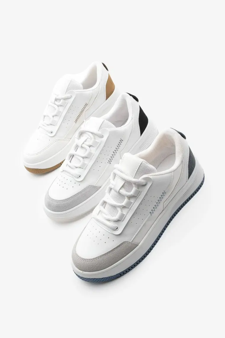 Marjin Kadın Sneaker Kalın Taban Spor Ayakkabı Loske