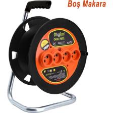Bylion Boş Makara Sarım Makarası Kapaksız 4 Prizli Seyyar Kablo Makarası