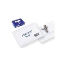 Rubenis Şeffaf İğneli Yaka Kartı Qn-001 50 Li (1 Paket 50 Adet)