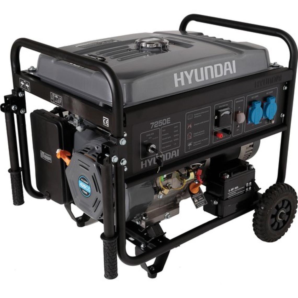 Hyundai HHY7250E 7.5 kVA Marşlı Monofaze Benzinli Jeneratör