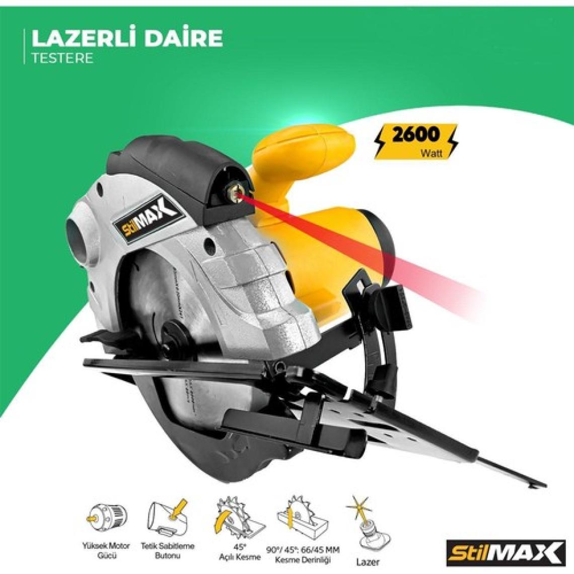 Stilmax 6 Kademe Devir Ayarlı Elektrikli Alçı Boya ve Harç Karıştırıcı Mikser 3300 W