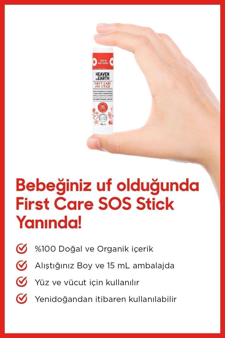 First Care Sos Stick 15 ml %100 Doğal Organik Yalancı Iğde Hızlı Koruma Anlık Yatıştırıcı Bakım Balm