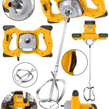 Snaiker X-3000S Bakir Sargı 6 Kademe Devirli Ayarlı Elektrikli Alçı Boya ve Harç Karıştırıcı Mikser