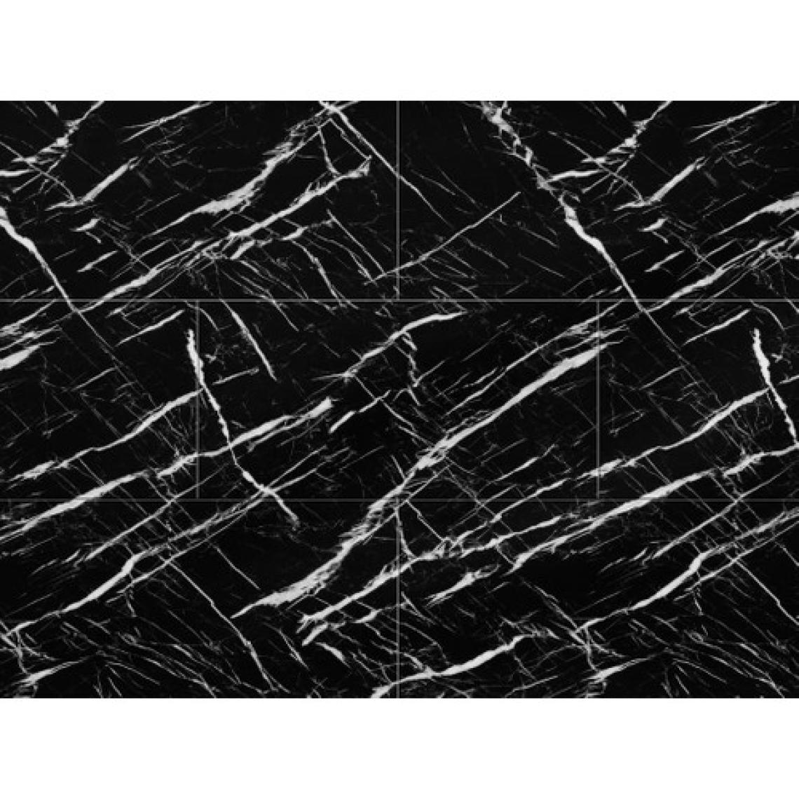 Renkli Duvarlar Tezgah Arası Kendinden Yapışkanlı Pvc Siyah Kaplama Paneli 30X60 cm