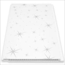 Büker Plastik Gri Yıldızlı Plastik Pvc Duvar Tavan Lambiri 10'lu 20 cm x 2 m 4 m2