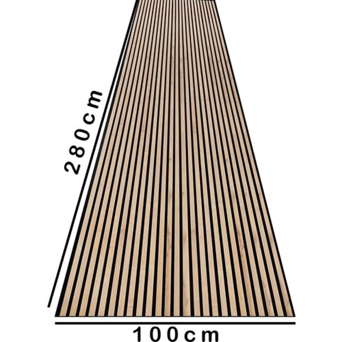Detay Poliuretan Mdf Ahşap Akustik Duvar Paneli 100 x 280 cm ( Safir Meşe )