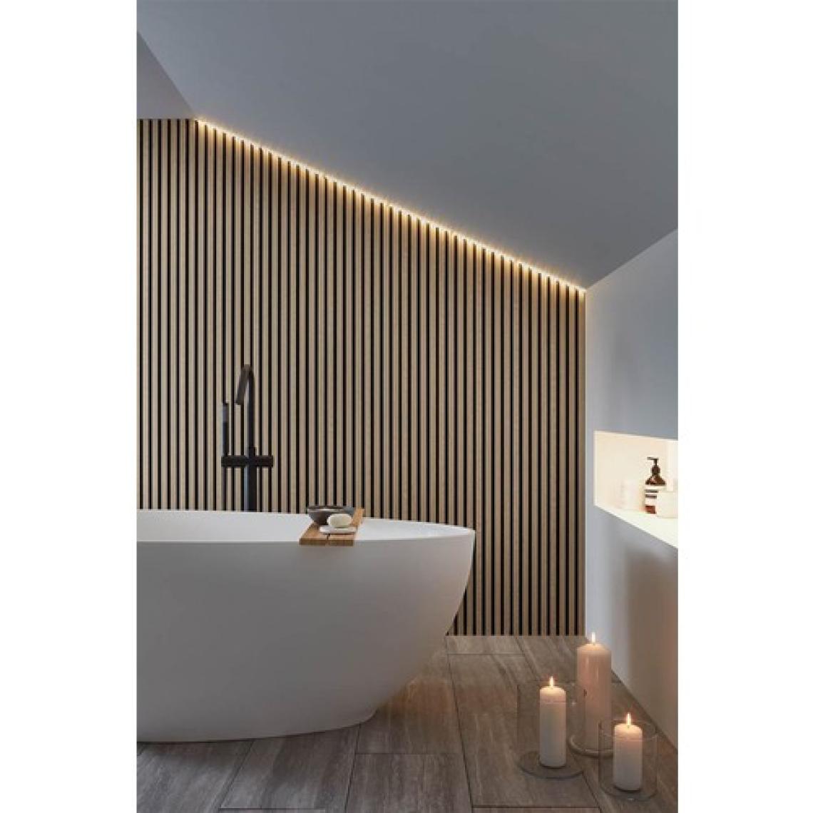 Detay Poliuretan Mdf Ahşap Akustik Duvar Paneli 100 x 280 cm ( Natural Meşe )