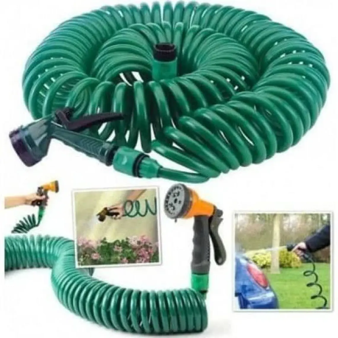 Spring Garden Spiral Bahçe Sulama Hortum Seti 7,5 Mt