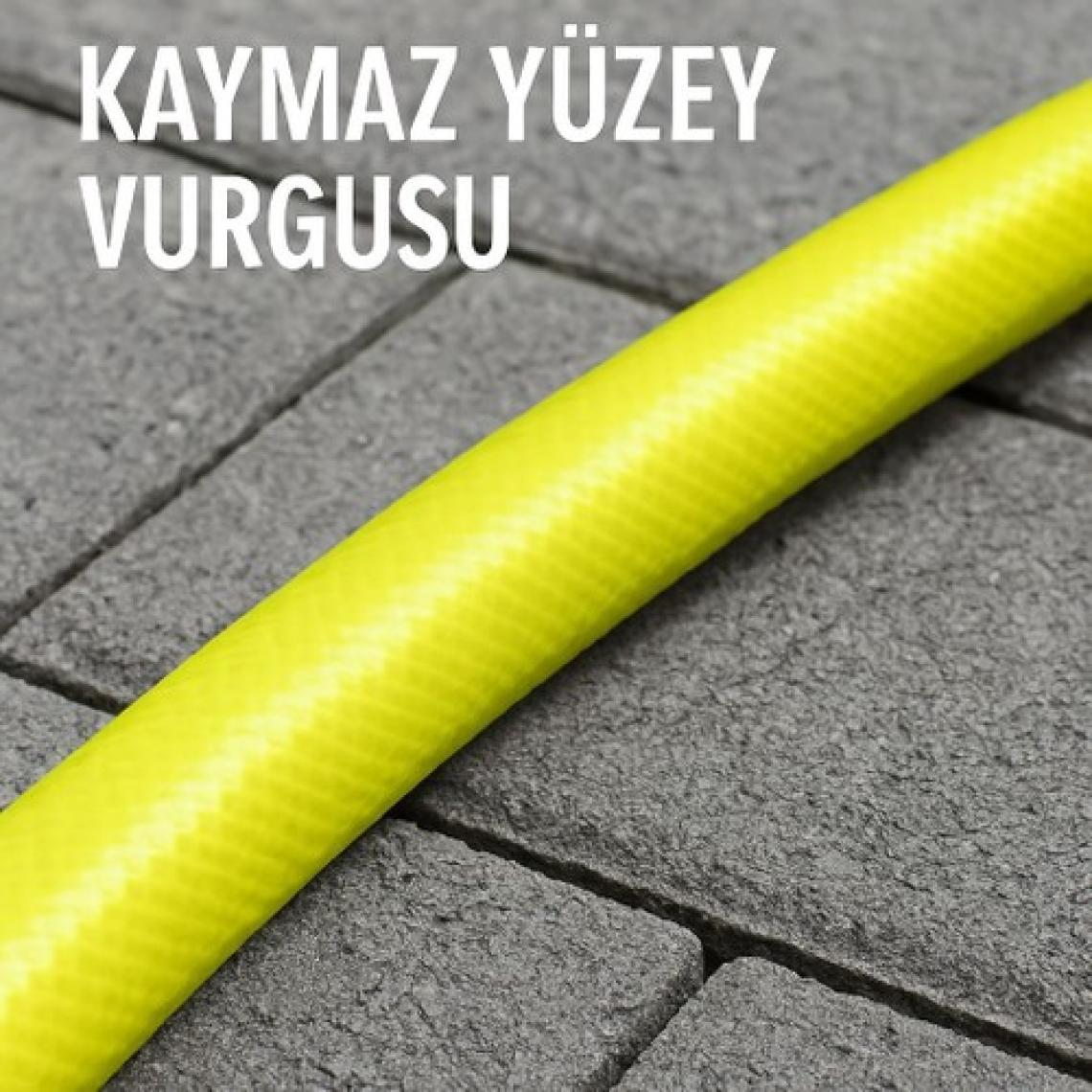 Toptancı Amca Kalın Takviyeli Bahçe Hortumu Zebra Ev Ofis Bahçe Market Tipi 1/2" 20 metre
