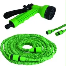 Best Choice Uzayan Bahçe Hortumu 5 x 15 m - Dayanıklı, Hafif ve Kıvrılmayan, 7 Farklı Sulama Seçeneği ile Bahçenizi Kolayca Sulayın