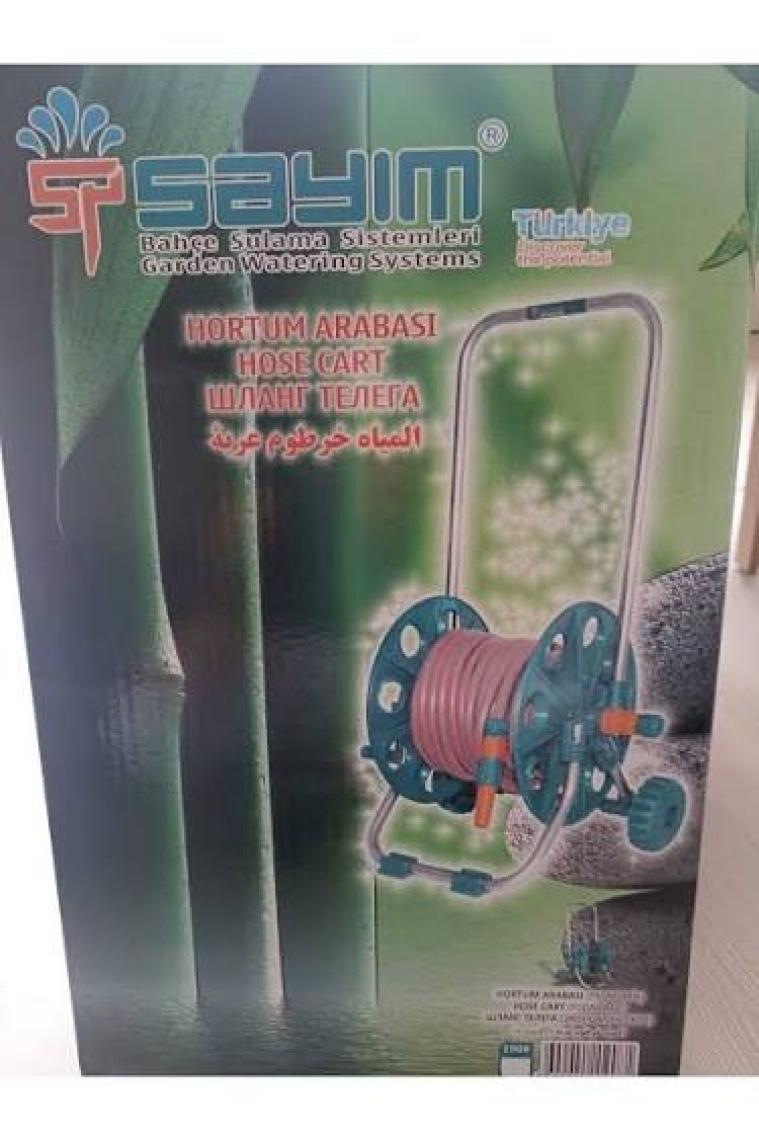 Sayım Tekerli Hortum Sarma Toplama Makarası
