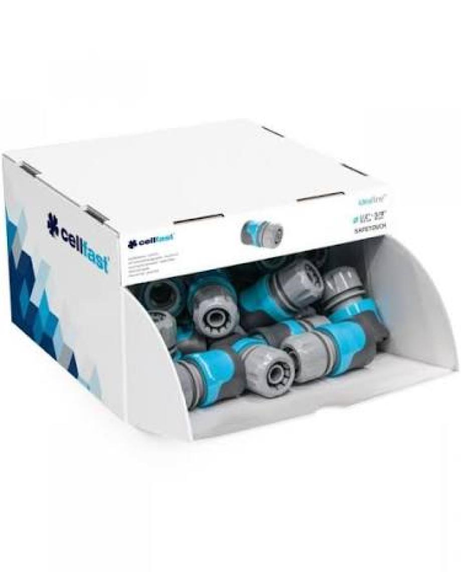 Cellfast Ideal Safetouch Hızlı Hortum Bağlantı Aparatı G1/2" (12,5 Mm) - G5/8" (15MM)