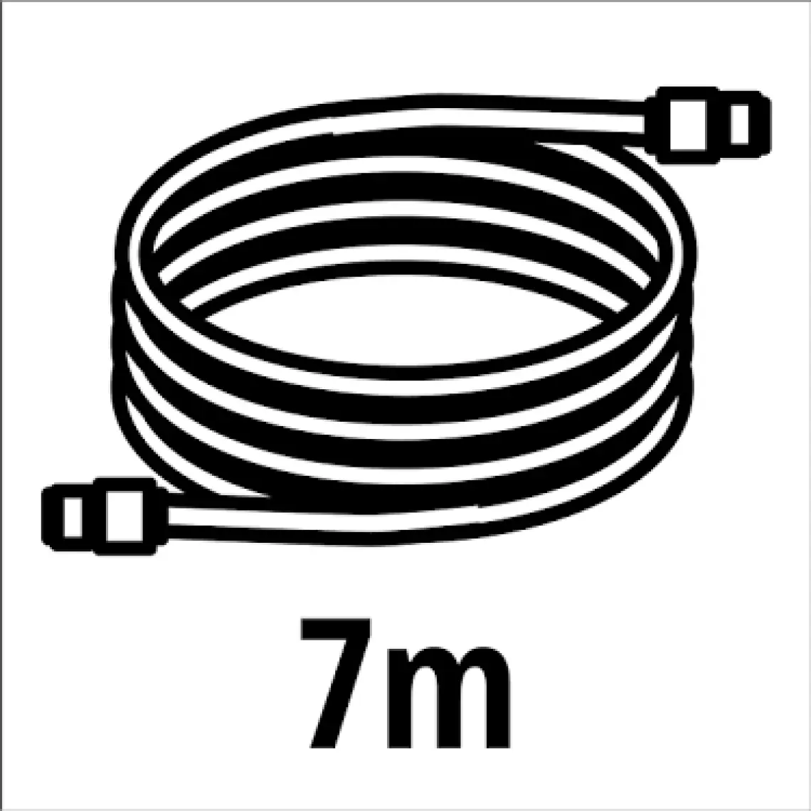Einhell Su Çekme Hortumu 7 m (Pompa aksesuarı, 7 m uzunluk, Ø 25 mm, adaptör, çift bağlantı, geri dönüş vanası dahil) - 4173645