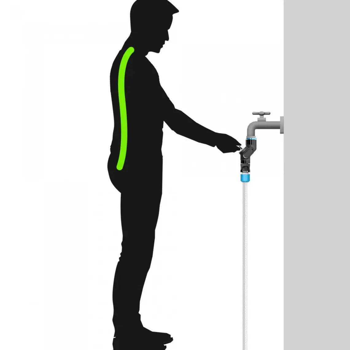 Cellfast Ergo İkili Su Dağıtıcı Konnektör Musluk Bağlantı Aparatı G1/2"-G3/4"-G1"