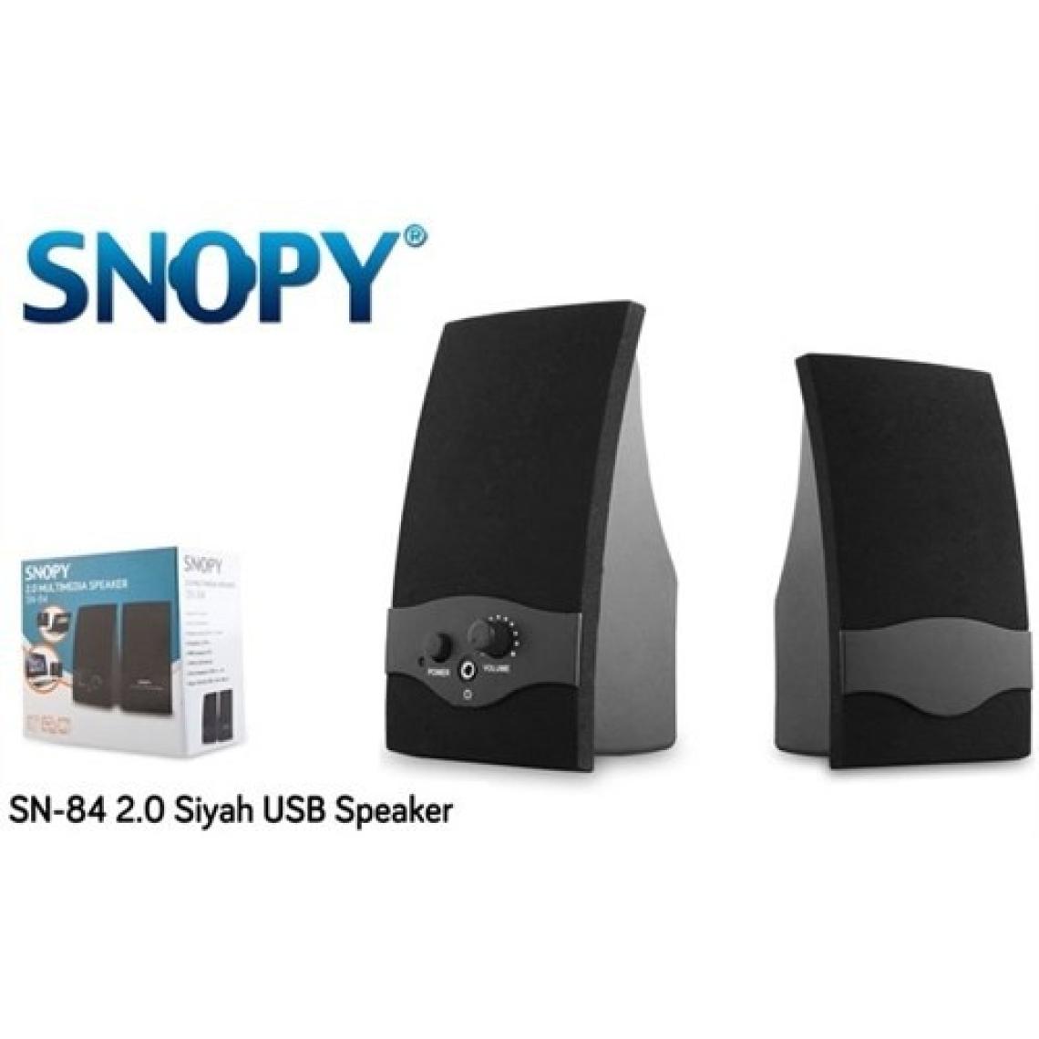 Snopy Sn-84 3W Rms 1+1 Siyah Hoparlör